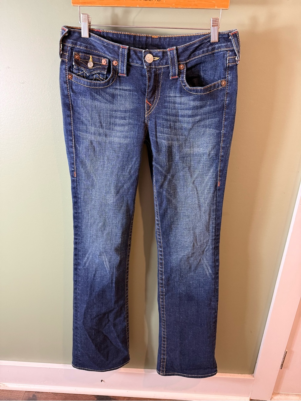 True Religion Women's Blue Boot Cut Jeans